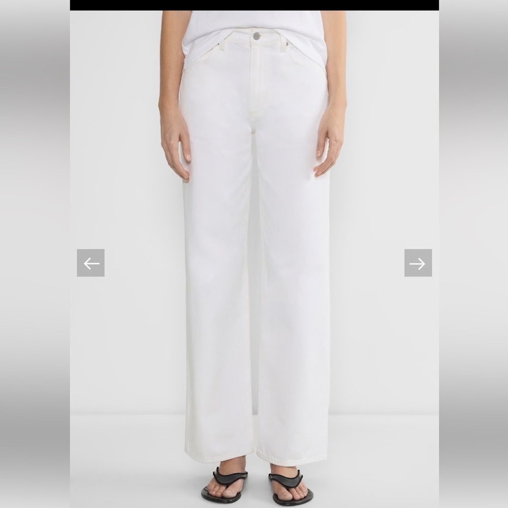 Denim forum white jeans
